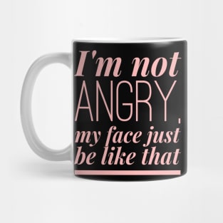 Mad Look (pink) Mug